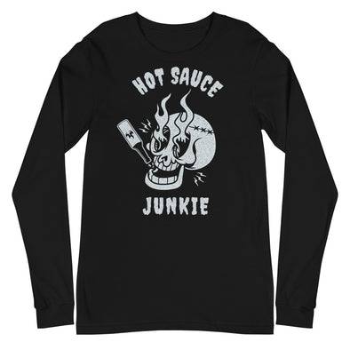 Hot Sauce Junkie -- Unisex Long Sleeve Tee