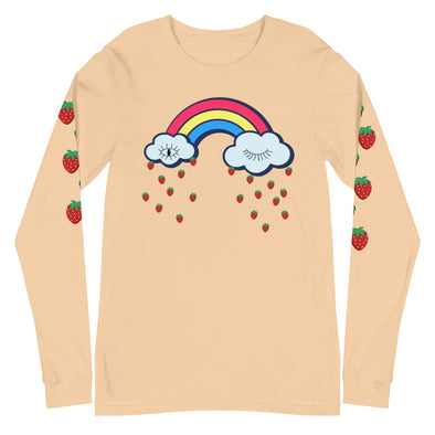 Strawberry Rain -- Unisex Long Sleeve Tee